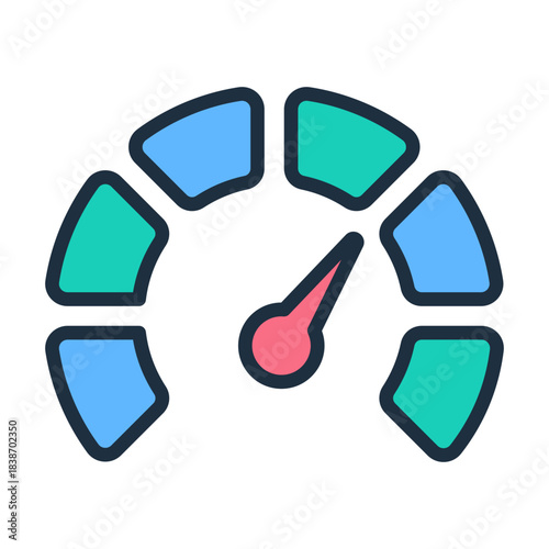 Dashboard Icon - Lineal Color