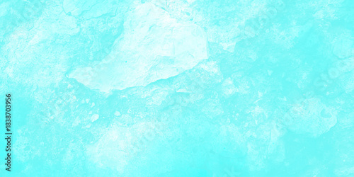 Ice blue background banner texture . blue sky background and white blurry, clear, and puffy clouds Smooth frozen ice texture with soft focus and abstract cool blue winter background for design