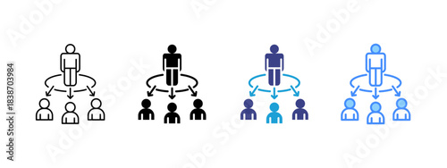 Direction icon set multiple style collection