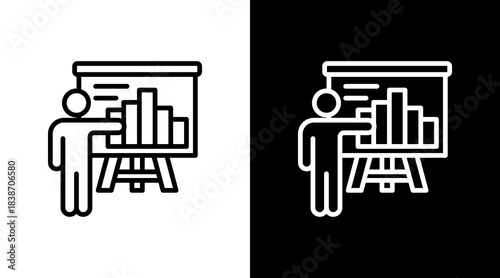 Training Session With Icon Set Design