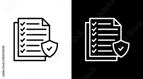 Company Policies With Icon Set Design