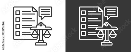 Clause Icon Set Vector Collection Isolated In Black And White
