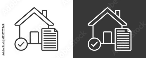 Legal Agreement Icon Set Vector Collection Isolated In Black And White