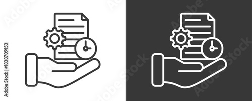 Ratification Icon Set Vector Collection Isolated In Black And White