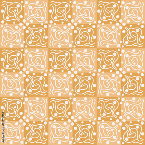 abstract line art seamless pattern