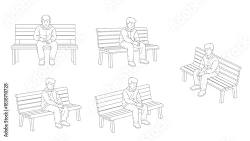 Smiling man sitting on a park bench enjoying a sunny day outdoors