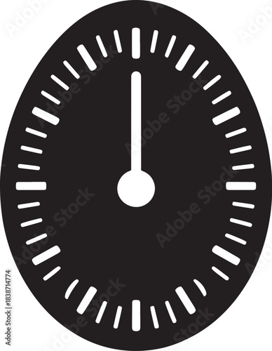 Speedometer shows level information dial or pressure gauge vector illustration