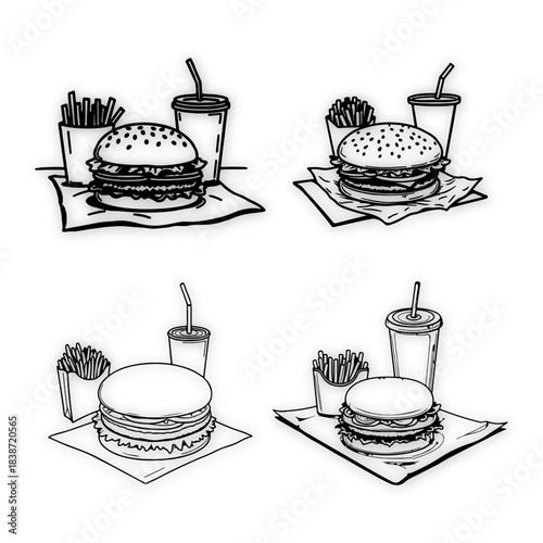 black and white vector design