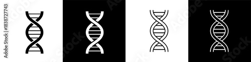 Genetic Code Helix Icons - Abstract Science and Biology Representation