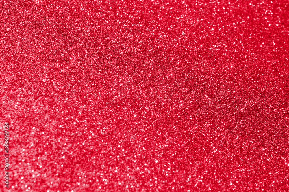 Fototapeta premium Abstract red Christmas glitter sparkle texture background