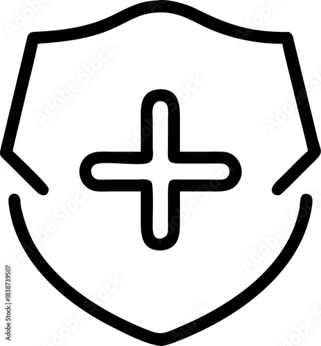 Medical shield protection white