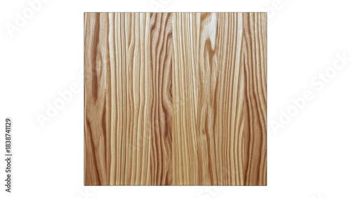 Wooden Board Texture Isolated on White