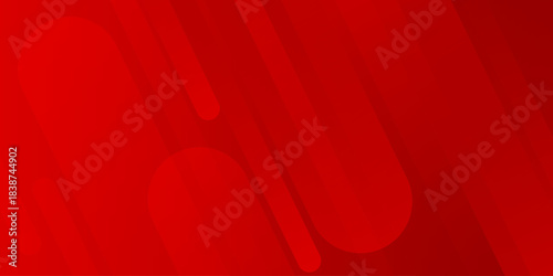 Abstract red diagonal geometric shape background with shiny lines. Modern rounded lines design elements. Vector illustration