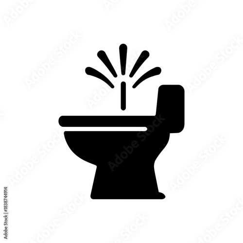 Automatic Toilet Bidet Wash Icon