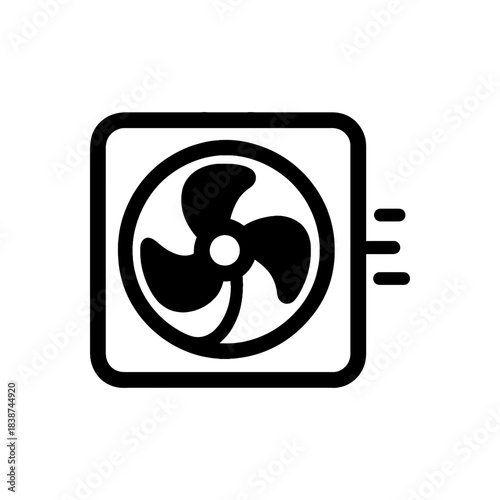 Wall Exhaust Ventilation Fan Icon