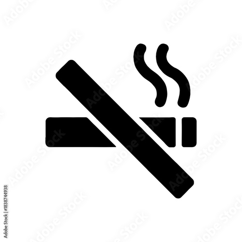 No Smoking Forbidden Sign Icon