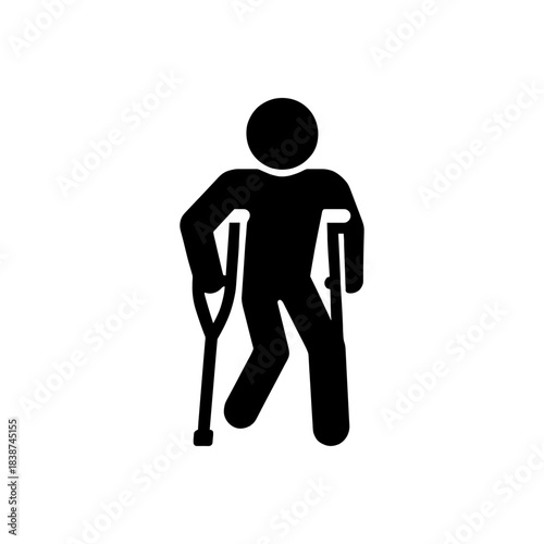 Injured Patient Disability Access Icon
