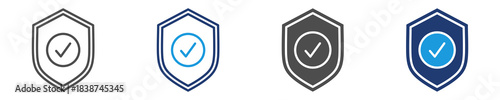 protection icon set multiple style
