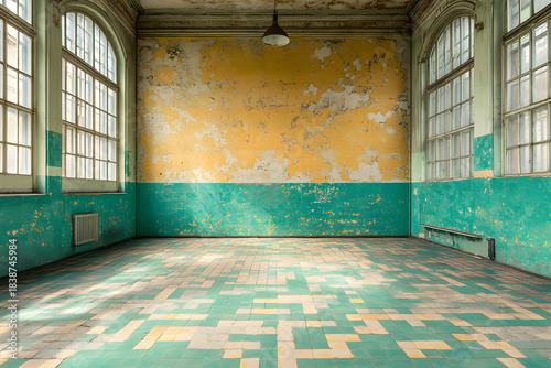 empty room with wooden floor