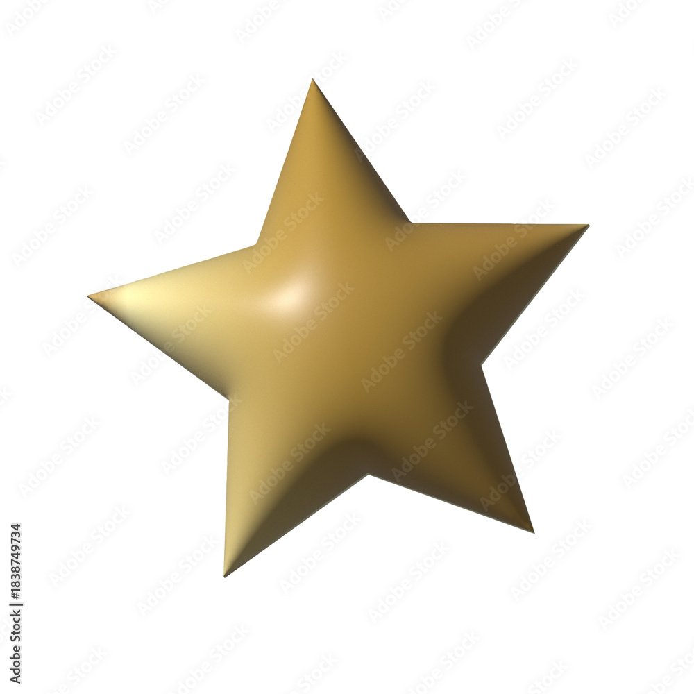Obraz premium 3d golden star