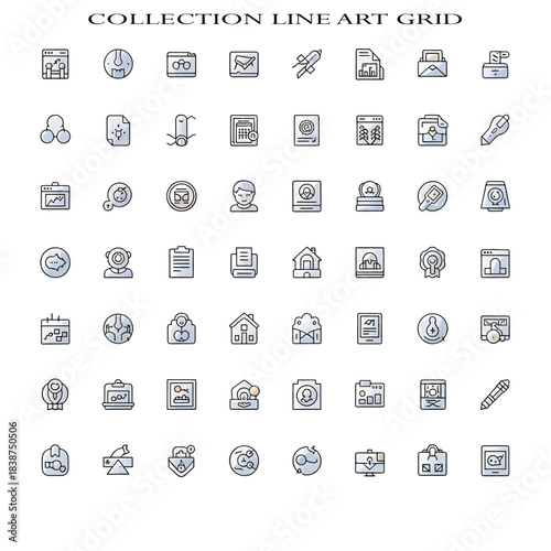 Collection Concept Illustration – Set, Assortment and Group of Items