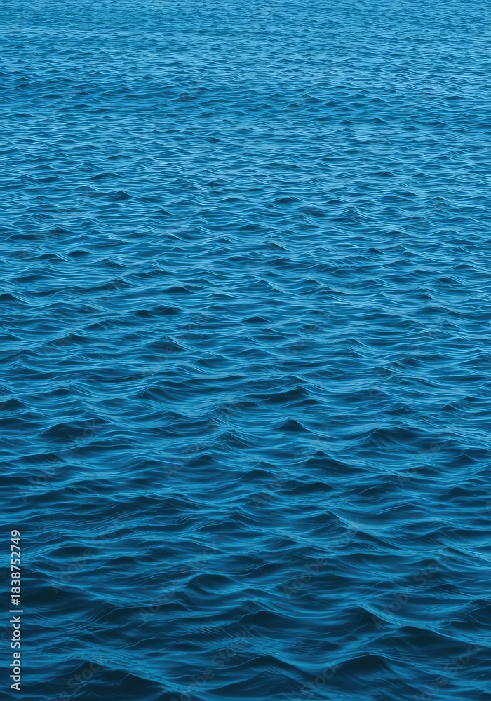 Obraz premium Deep blue ocean water texture, perfect for background use, featuring rippling surface patterns and clear, inviting colors ,travel ,clean ,ocean