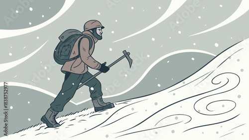 young woman playing with snow