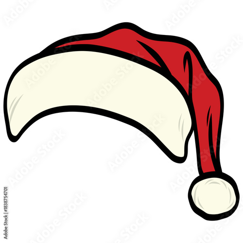 Santa Claus Hat Christmas Vector Illustration