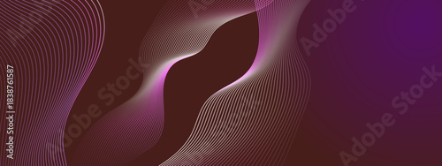 An Elegant Wave Design With Smooth Curves on Abstract Background Design. Design decoration concept for web layout, poster, banner.