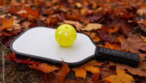 Pickleball Autumn Fall Seasonal Activity
