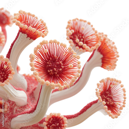 Microscopic View of Coral Polyp or Anemone Tentacles