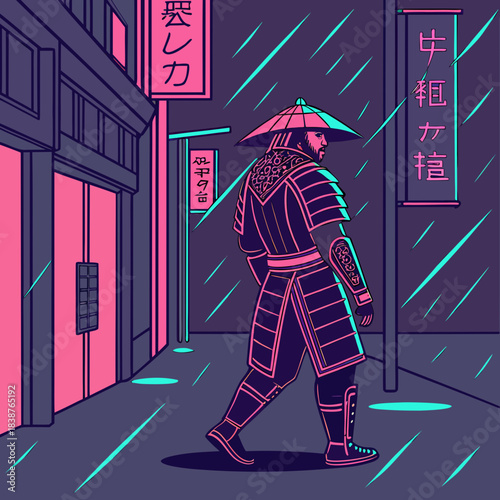Neon Samurai Alley