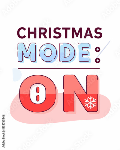 t shirt design christmas mode on 