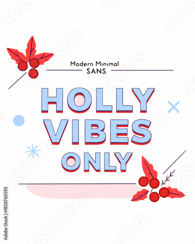 t shirt design holly vibes only in trend
