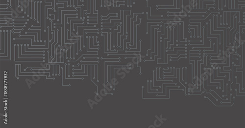 Seamless circuit board. Vector design.