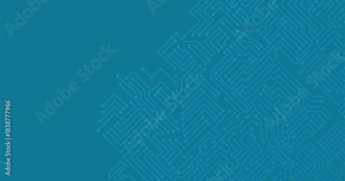 Circuit board technology background illustration. Motherboard hardware, circuit scheme processor illustration