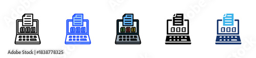 Word Processing Icon Collection With Multiple Styles