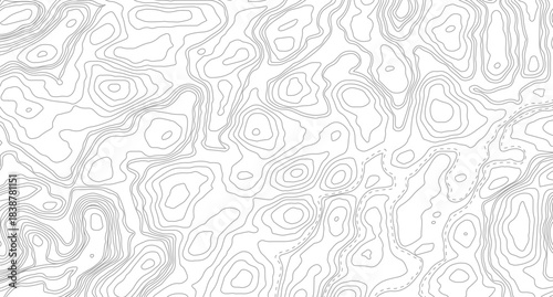 circles background. Topographic map Patterns, Topographic map and place for texture. Abstract topographic contours map background. Topography lines.