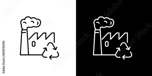 Outline icon of a human head with a leaf, embodying green thinking, ecological awareness, and a sustainable mindset for environmental well-being