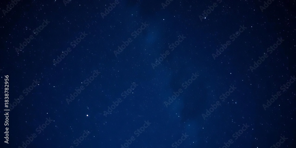 Obraz premium Deep indigo night sky, countless stars twinkling, serene cosmic backdrop, serene, peaceful