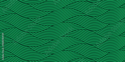 farm green banner, organic abstract background with fields. wavy green lines, natural organic products. ecology background. striped farmer green Pattern