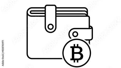 Wallet with Money Icon – Cash Payment and Finance Symbol Illustration