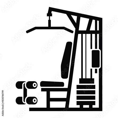 Multi gym station machine for full body workout