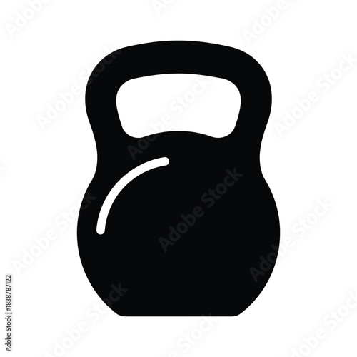 Kettlebell equipment silhouette for power and strength drills