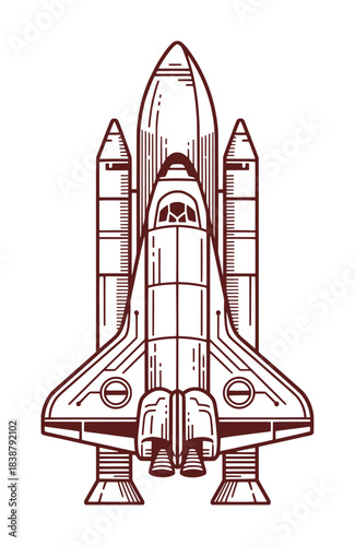illustration of space shuttle (artwork 1)