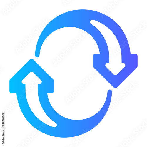 Circular Arrow Refresh Icon – Update Reload Symbol