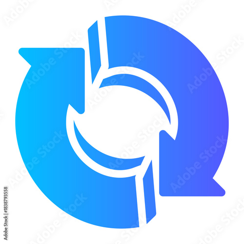 Circular Arrow Refresh Icon – Update Reload Symbol