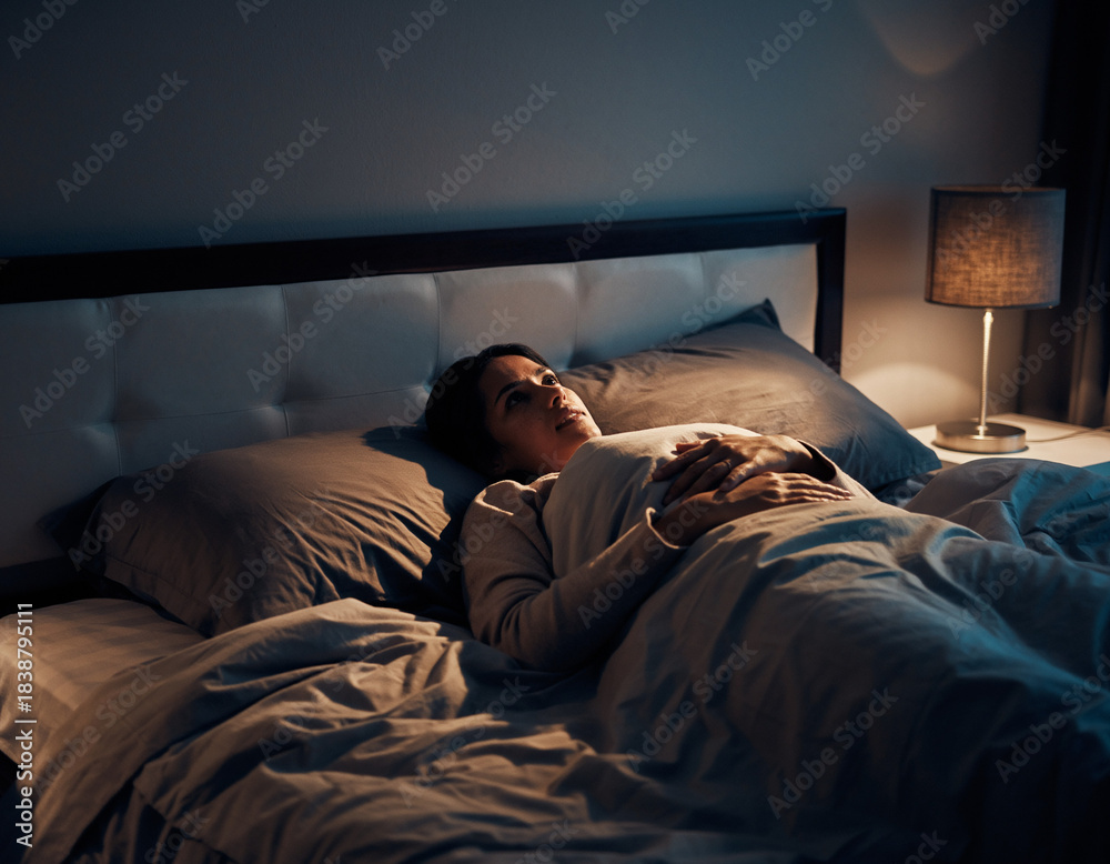 Fototapeta premium Sleep Disturbances – Struggle with Restless Nights