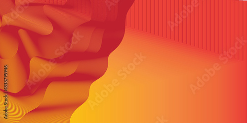 Orange gradient vector background.