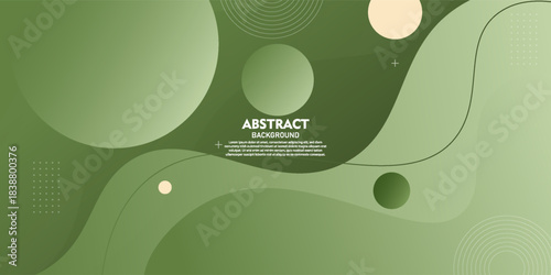 Abstract green wave background. Simple and elegant wave shape background pattern. Vector eps10